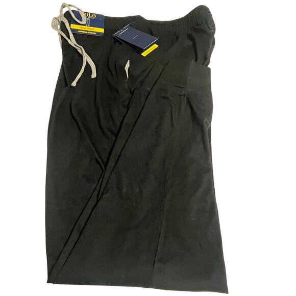 Polo Ralph Lauren Cotton-Blend-Jersey Pajama Pant Navy/Andover Heather/Red Sz XL - Picture 2 of 6